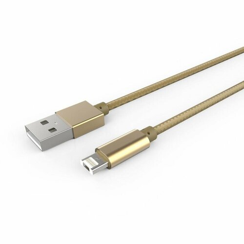 Кабель USB - Lightning LDNIO LC88 1 метр, золотой аксессуар ldnio ls553 usb lightning 3m white ld c3834