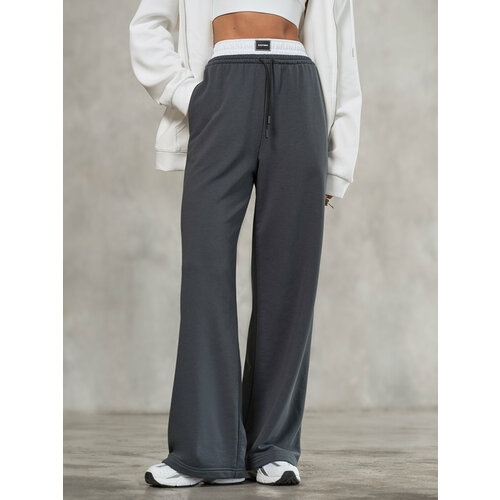 фото Брюки палаццо eazyway, размер xs, серый