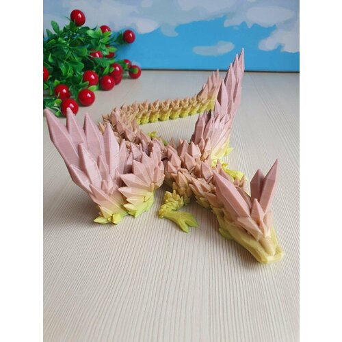 Подвижный дракон с крыльями/ Тактильная игрушка /Антистресс /