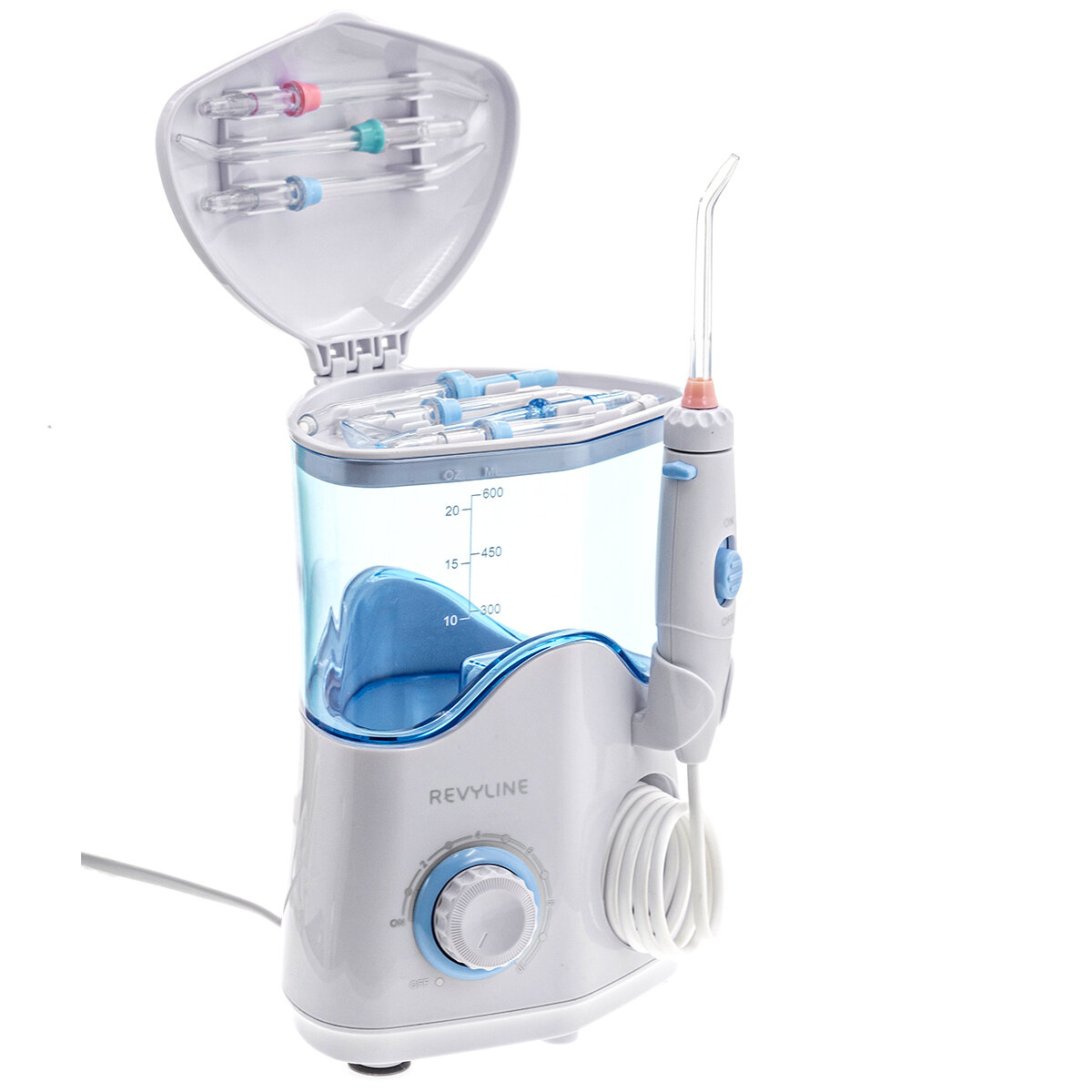 Ирригатор Revyline "RL 100", импульсный, 10 режимов, резервуар 600мл — фото 1