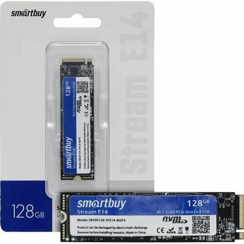 SSD Smartbuy Stream E14 128 Гб SBSSD128-STE14-M2P3 208200₽