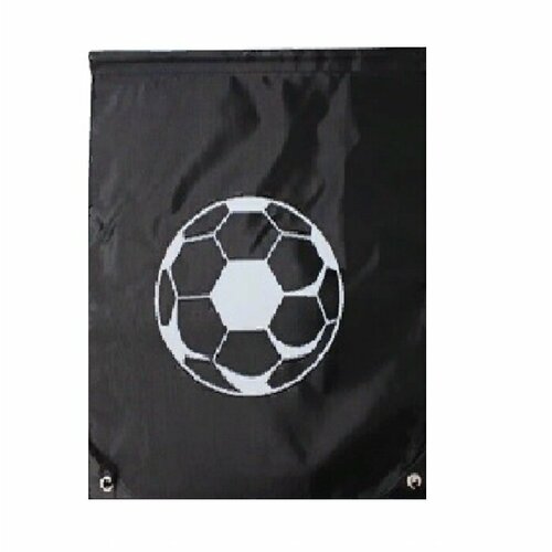 Мешок для сменной обуви Футбольный мяч размер 34 х 42 см цвет черный 318₽