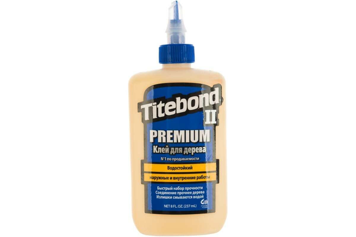 Профессиональный влагостойкий клей для дерева II Premium Wood Glue 237мл Titebond 5003