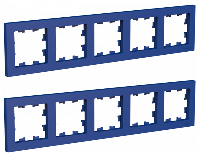 Рамка 5-пост. AtlasDesign универс. аквамарин | код.ATN001105 | Systeme Electric (2шт.в упак.)