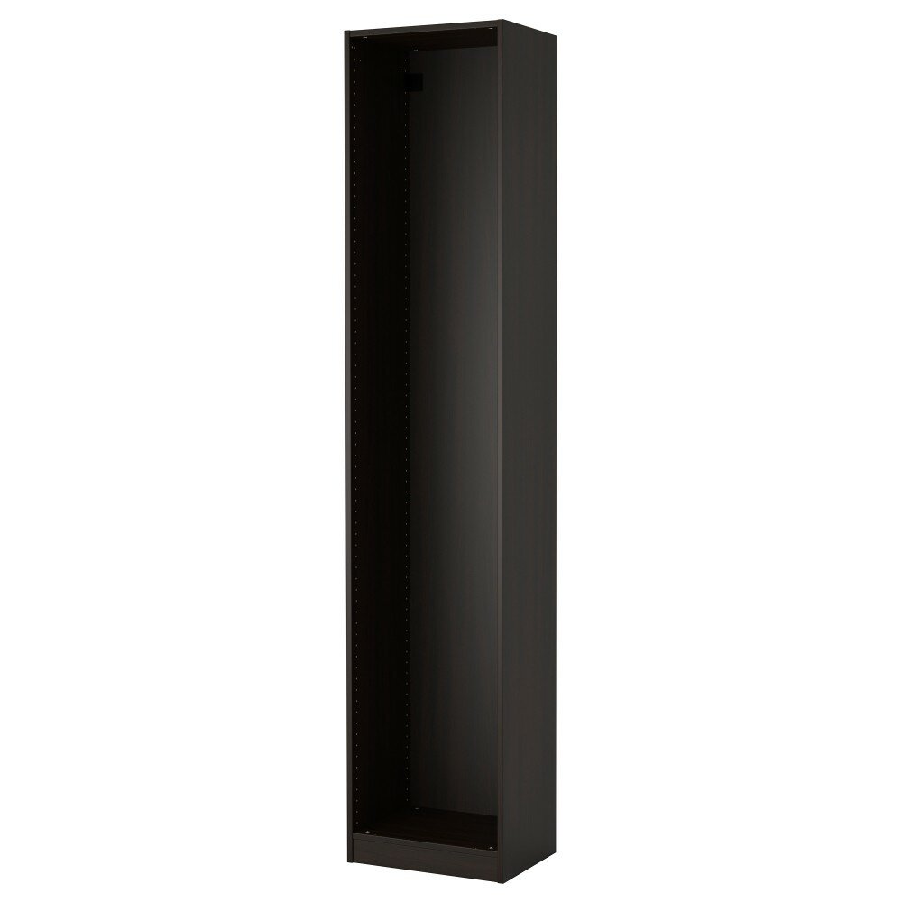 Каркас гардероба PAX пакс, (ШхГхВ): 50х35х236 см, черно-коричневый, 801.845.66
