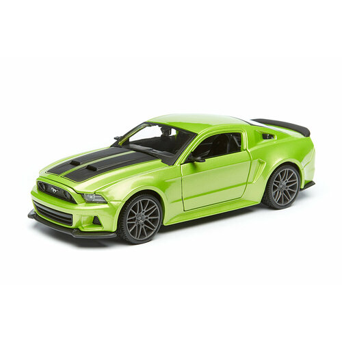 Ford mustang street racer green / форд мустанг зеленый maisto 1 24 ford 2014 mustang street racer special edition metal luxury vehicle diecast pull back cars model toy collection