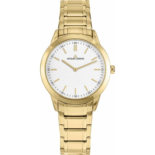 фото Наручные часы jacques lemans classic, белый, золотой