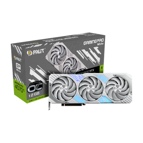 Видеокарта Palit RTX 4070 Ti GAMING PRO WHITE OC Ret NED407TV19K9-1043W 10499000₽