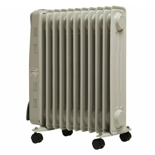 Радиатор обогреватель OASIS US-25 масляный 11 секций 25 кВт терморегулятор 3 режима серый 5кВт терморегулятор 3 режима серый 5399₽