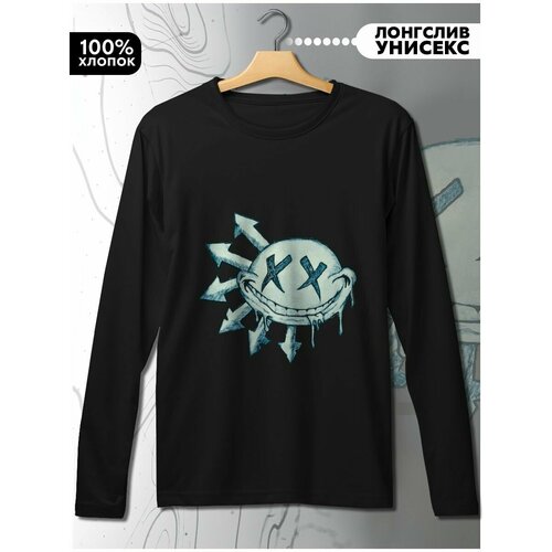 фото Лонгслив hypnotica, размер l, черный