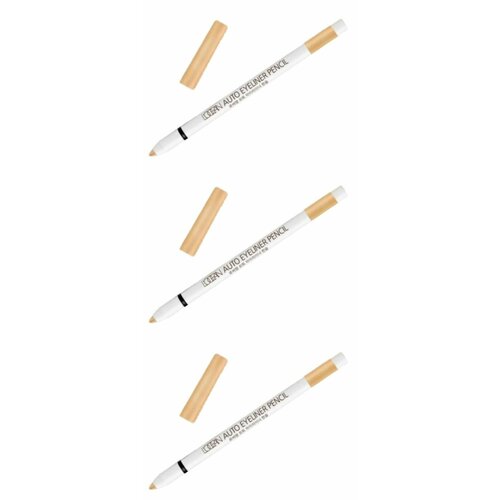 L'ocean Карандаш для глаз Auto Eyeliner Pencil, автоматический, водостойкий, тон №06 Twinkle Beige, 0,5 г, 3шт