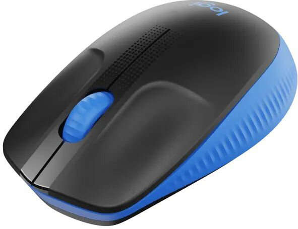 Мышь беспроводная Logitech M190, 1000dpi, Wireless/USB, Черный/Синий, 910-005925 - фото №4