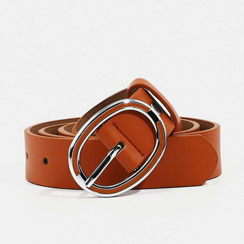 фото Ремень сима-ленд, размер 100, оранжевый сима-лэнд