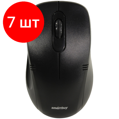 Комплект 7 шт Мышь беспроводная Smartbuy ONE 358AG-K черный 2btnRoll 334400₽