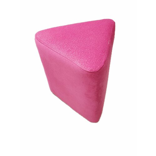 Пуф треугольный 35 см. розовый