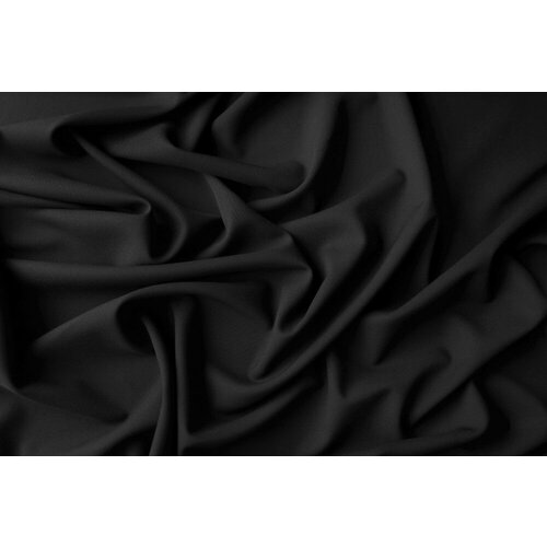 Ткань шерсть черного цвета