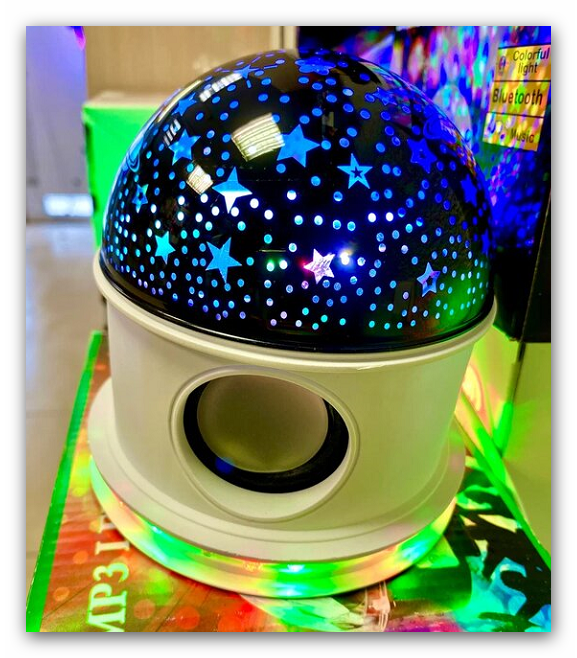 Ночник Мини Диско шар Led Crystal Ball Light c динамиком — фото 1