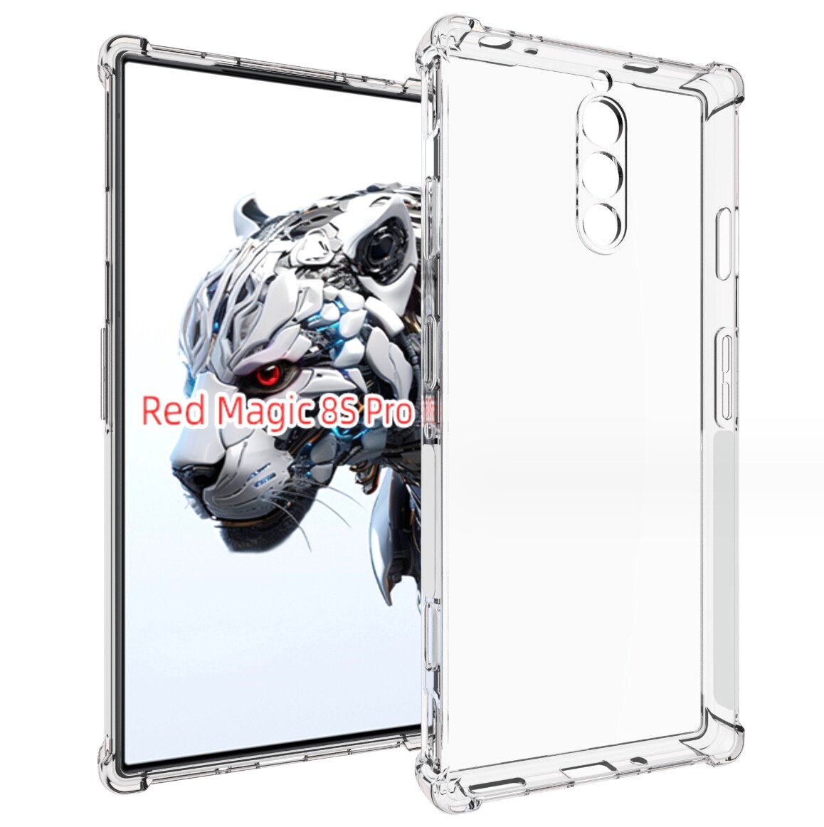 Чехол накладка-бампер MyPads, для ZTE Nubia Red Magic 8S Pro / Pro Plus ультра-тонкий из мягкого качественного силикона, прозрачный
