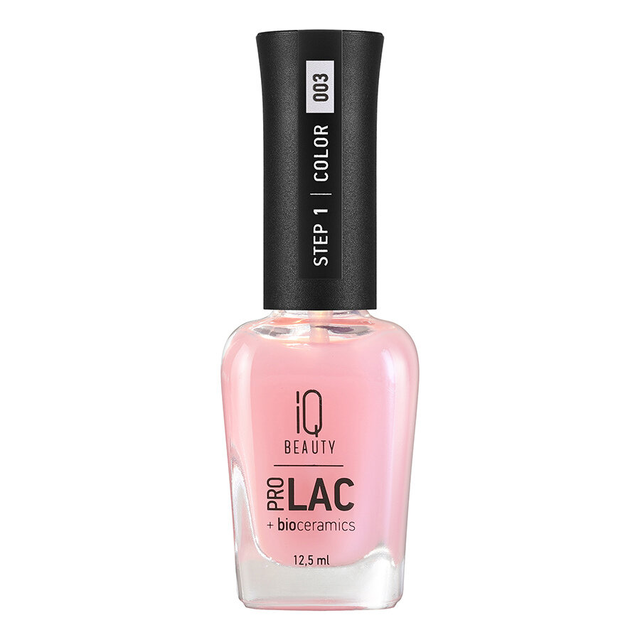 IQ BEAUTY 017 лак для ногтей укрепляющий с биокерамикой / Nail polish PROLAC + bioceramics 12.5 мл - фото №2