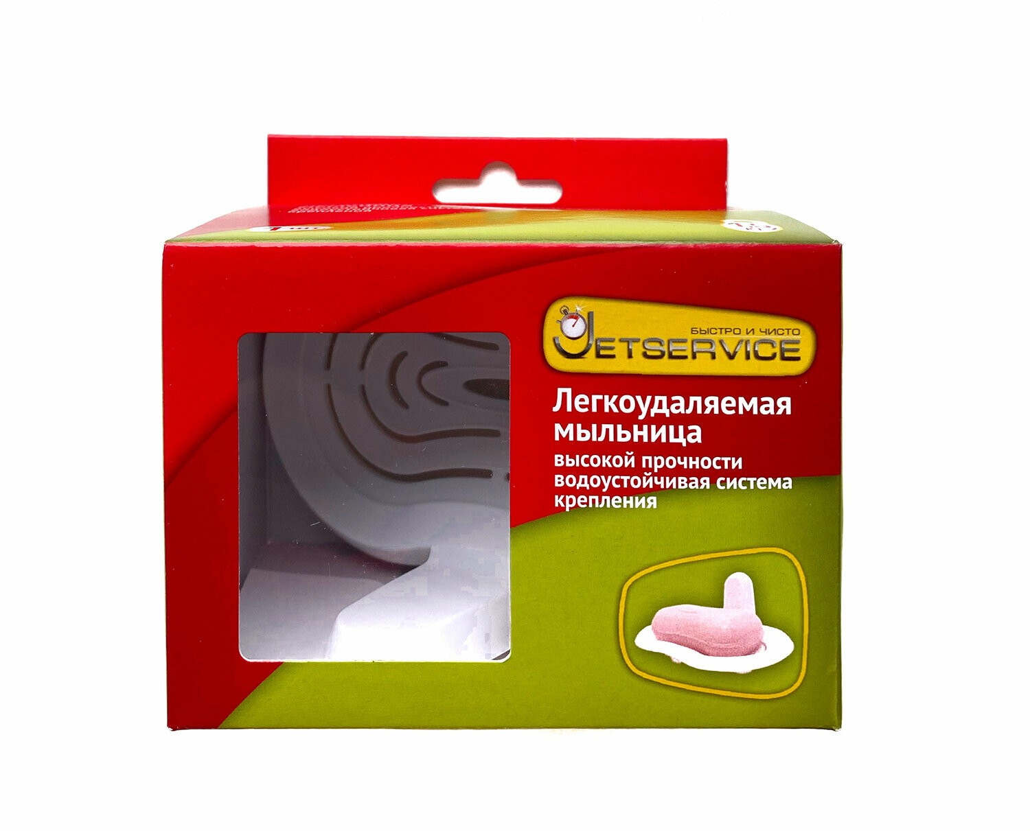 Легкоудаляемая мыльница Jetservice высокой прочности  водоустойчивая система крепления  1шт