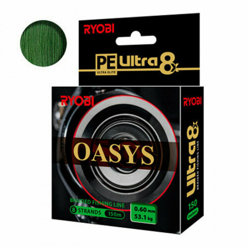 шнур ryobi oasis dark green 0 60mm 150m Шнур RYOBI OASIS Dark Green 0,60mm 150m