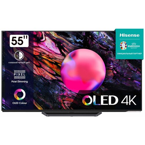 Hisense 55A85K 55" (3840x2160) 900кд/м2 150000:1 120Гц 55A85K 6x10Вт Поддержка 3D Wi-Fi Поддержка SMART TV Разъем CI+ Цифровой тюнер