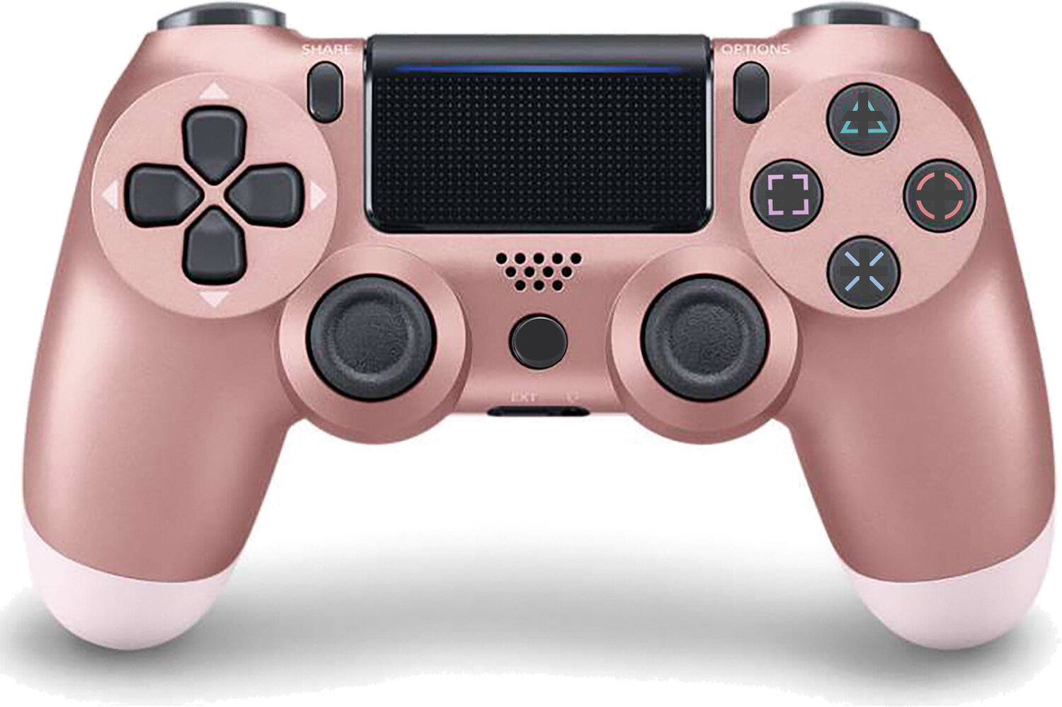 Беспроводной геймпад для PlayStation 4, модель Rose Gold V2. Джойстик совместимый с PS4, PC и Mac, Apple, Android