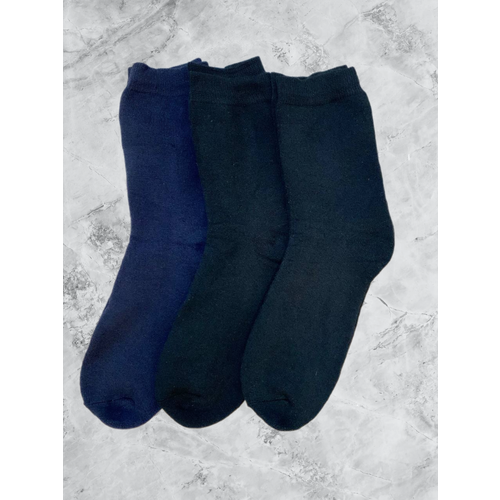 фото Носки мини, 3 пары, размер 41-47, синий, черный