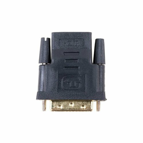 Переходник HDMI (F) - DVI-D (M), цвет черный, 1 шт