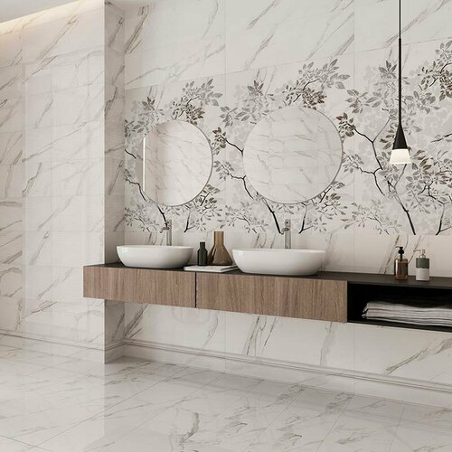 EUROTILE Плитка базовая EUROTILE Amina Calacatta 29,5*89,5 см