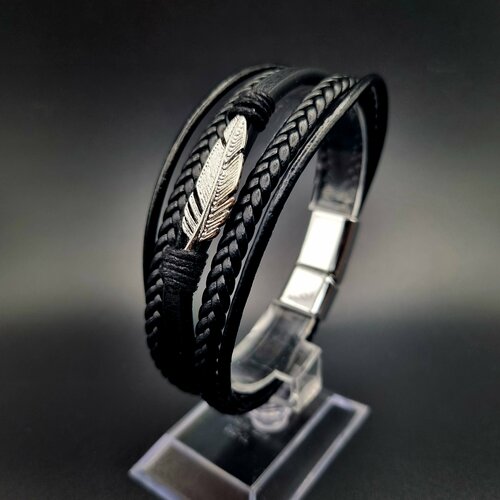 фото Славянский оберег, теннисный браслет, металл, 1 шт., размер 21 см, размер m, диаметр 7.3 см, белый, серебряный reniva