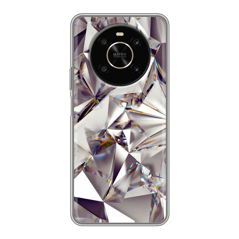 Дизайнерский силиконовый чехол для Хуавей Хонор Х9 / Huawei Honor X9 Кристаллы