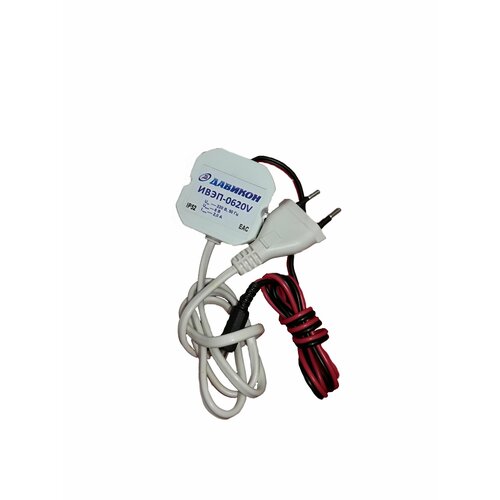 Блок питания Давикон ИВЭП-0620В стабилизированный 6В 2А провод 220В и провод с разьемом 55х21х9мм для видеонаблюдения светодиодных лент 41500₽