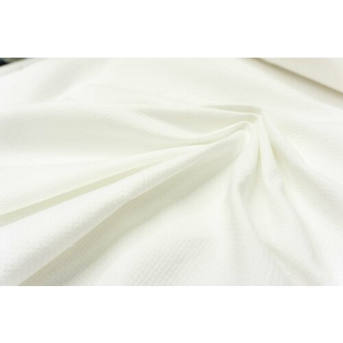Ткань Костюмный фактурный хлопок белый. Ткань для шитья ткань шелк фактурный молочный ткань для шитья