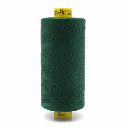 Нить универсальная Mara №120/1000 м, 100% полиэстер Gutermann, зеленый трилистник 340
