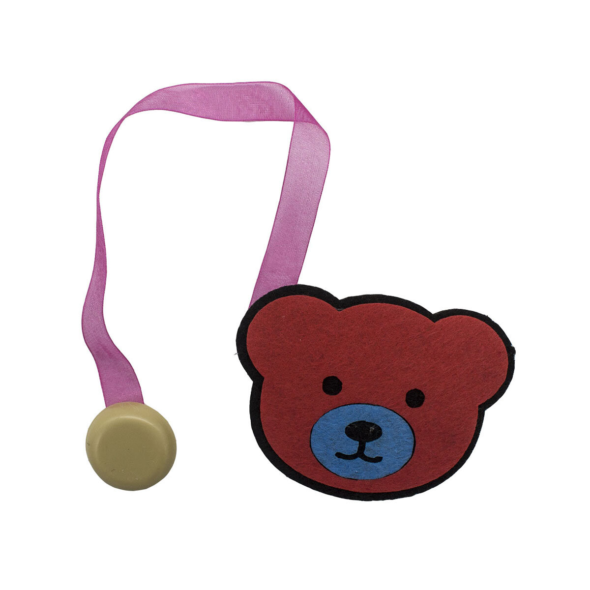 Клипса для штор магнитная из фетра, 2 мм*27 см, 'Мишка' Astra&Craft (C815/C833)