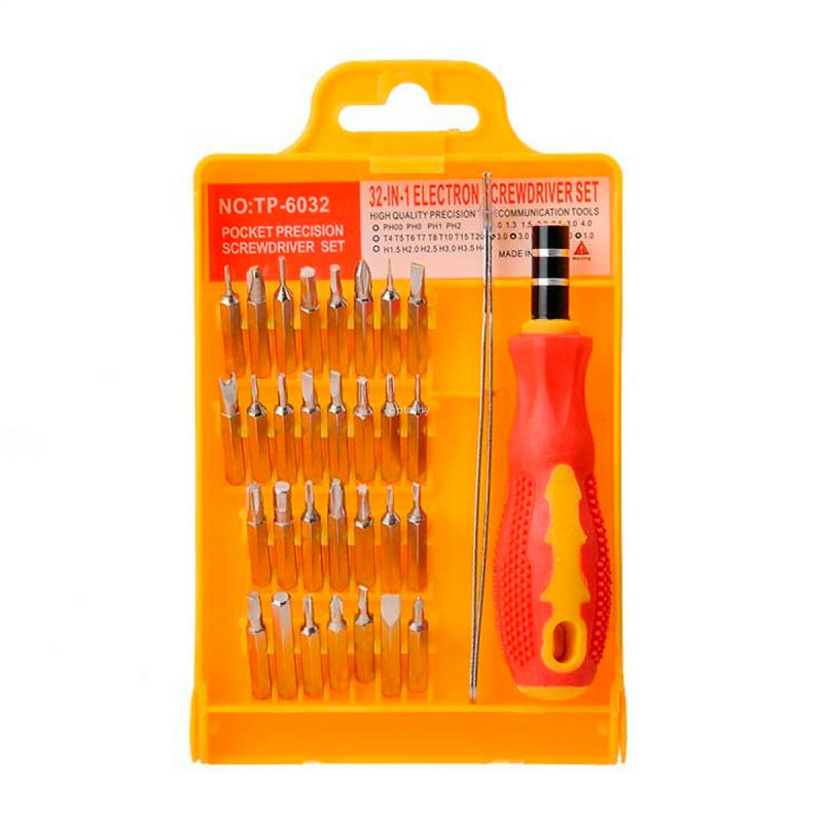 Набор отверток 32 в 1 для ремонта мобильных телефонов, компьютеров, ноутбуков, с пинцетом . TP- 6032D