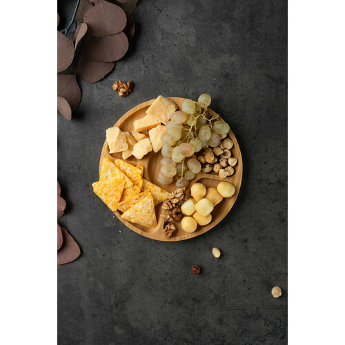 Менажница секционная, бамбук, 20х1,6 см