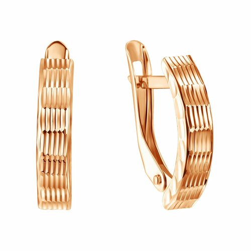 Серьги Голден Глоб, красное золото, 585 проба