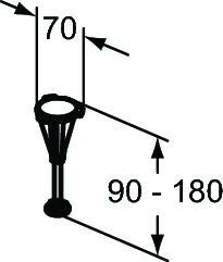 Ножки для поддона 6 шт Ideal Standard Ultra Flat New T462767