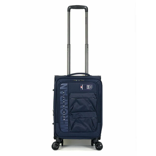 Чемодан MIRONPAN, 35 л, синий чемодан mironpan 35 л размер s синий