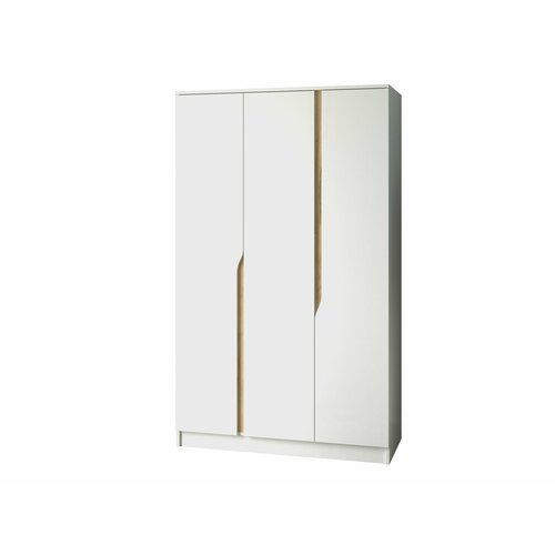 Шкаф распашной Монс 3, Белый 1100x2300x550 мм, Krona Мебель