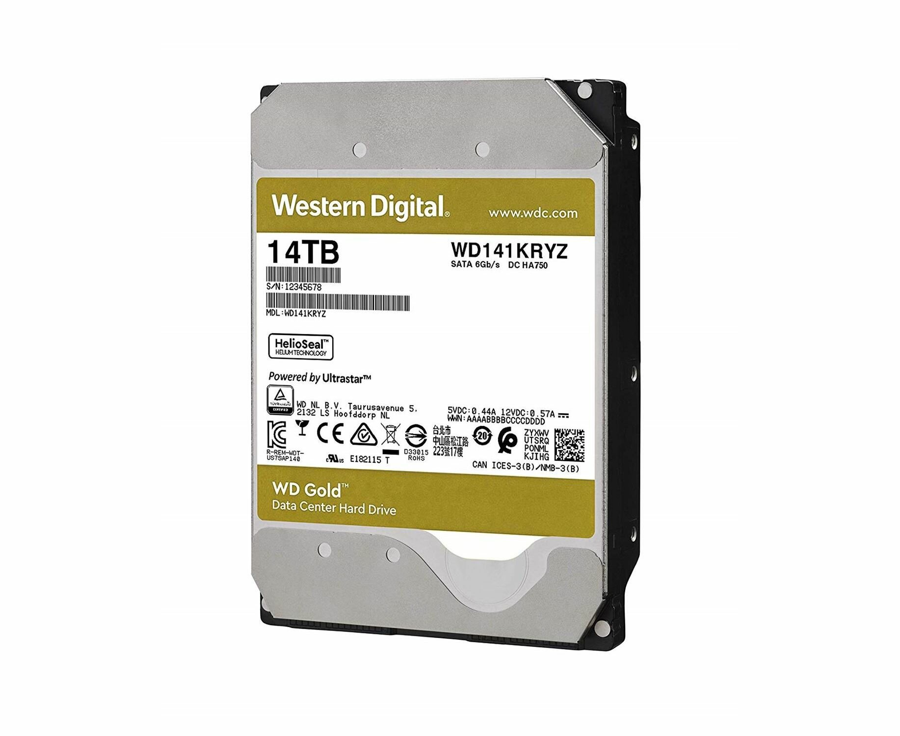 Жесткий диск WD Gold , 14Тб, HDD, SATA III, 3.5" - фото №18