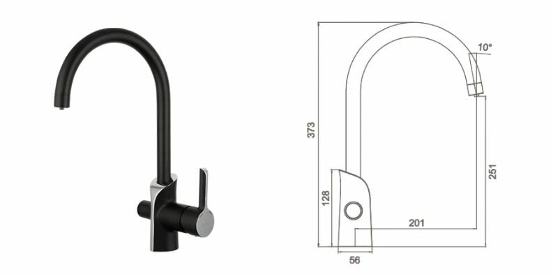 Смеситель Gappo G4303-8 для кухни - фото №19