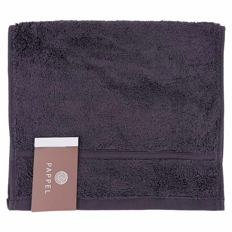 Полотенце махровое Pappel Cirrus/S 30x50см, цвет темно-серый - фотография № 2