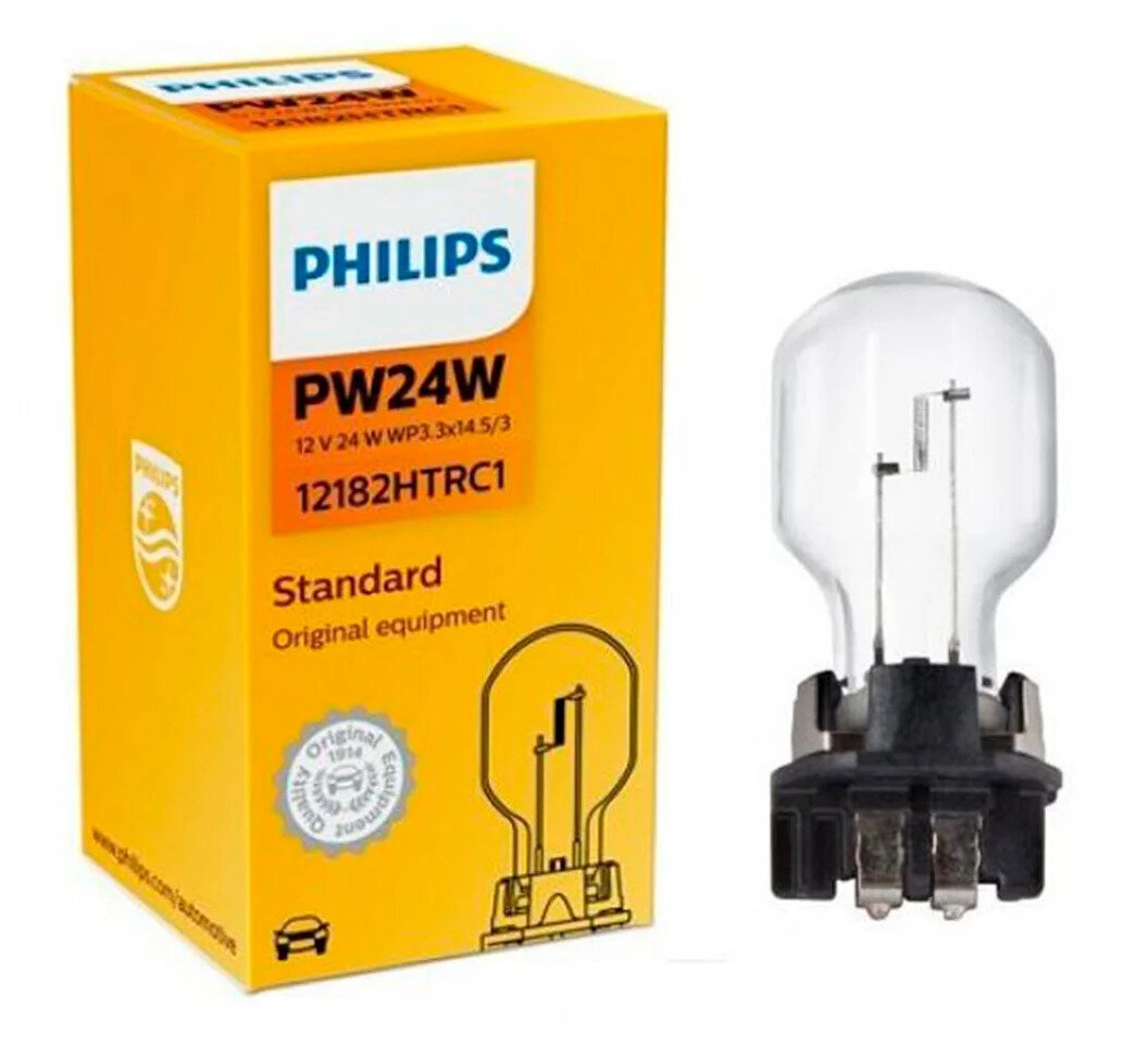 Лампа PW24W 12V 24W HTR, карт.1 шт. PHILIPS 12182HTRC1