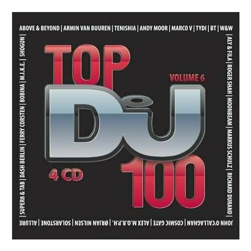 AUDIO CD Top DJ 100 Volume 6 (4 CD) v a vox pops 80 s new order howard jones chris rea [4 panel