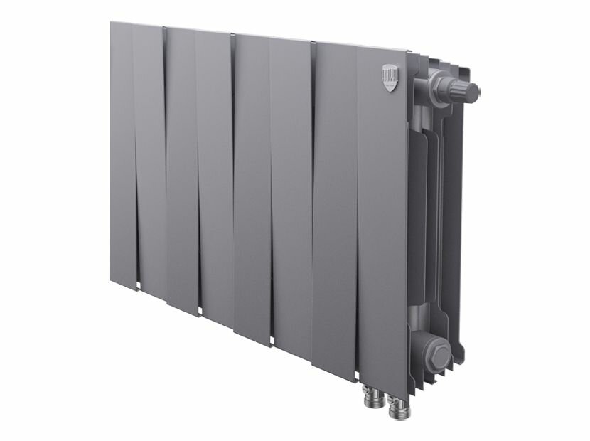 Радиатор Royal Thermo PianoForte 300 /Silver Satin 8 секций VDR