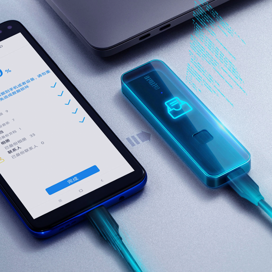 Внешний SSD-диск Onemodern 500 Гб с доступом по отпечатку пальца (с футляром в комплекте) — фото 4