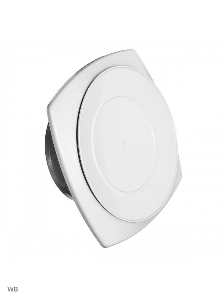 Анемостат приточный ERA 10АПП с фланцем, D100 мм, белый пластик, в офис — фото 1